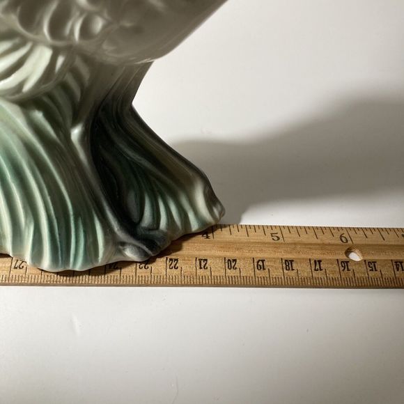 VTG Stuart McCulloch California Ceramics Swan White Flamingo Vase Figurine MCM - Picture 13 of 16